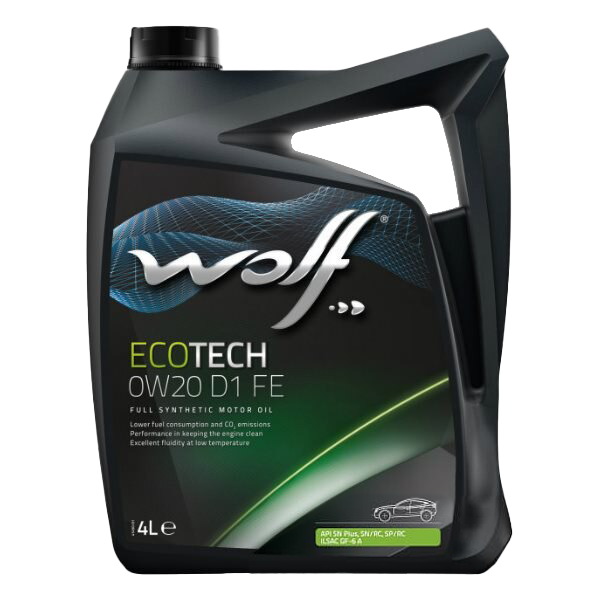 Моторное масло Wolf EcoTech 0W-20 D1 FE, 4л 